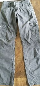 Cargo pants that can roll up into capris.